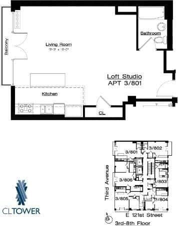 203 E 121st St Unit 801